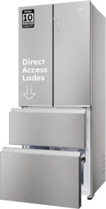 Haier HFR3718DNMM – Koel-vriescombinatie – 402L – Total No Frost – Direct Access lades – 99% Air Surround – Energieklasse D – 10 Jaar Garantie op onderdelen
