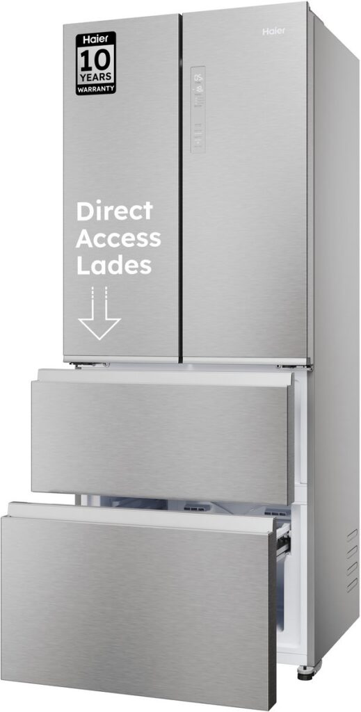 Haier HFR3718DNMM – Koel-vriescombinatie – 402L – Total No Frost – Direct Access lades – 99% Air Surround – Energieklasse D – 10 Jaar Garantie op onderdelen