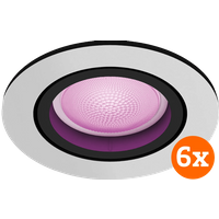 Philips Hue Philips Hue Centura inbouwspot White and Color – rond – Aluminium – 6-pack