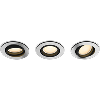 Philips Hue Philips Hue Milliskin inbouwspot White Ambiance – rond – Aluminium – 3-pack