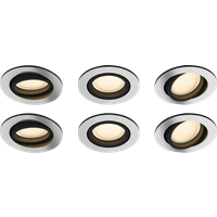 Philips Hue Philips Hue Milliskin inbouwspot White Ambiance – rond – Aluminium – 6-pack